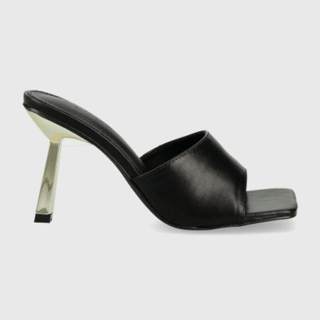 Truffle Collection papuci Crete femei, culoarea negru, cu toc cui