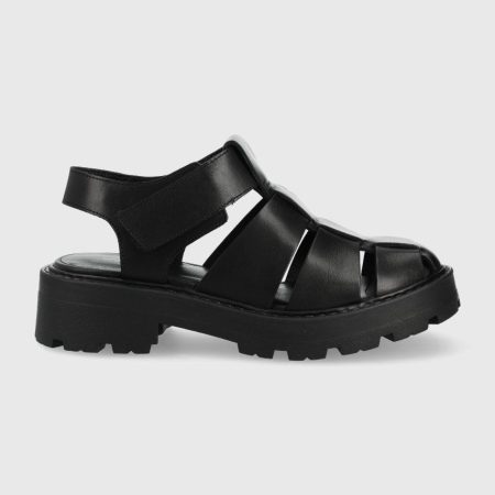 Vagabond sandale de piele Cosmo 2.0 femei, culoarea negru