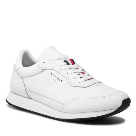 Sneakers Tommy Hilfiger Runner Lo Leather FM0FM04136 White YBR